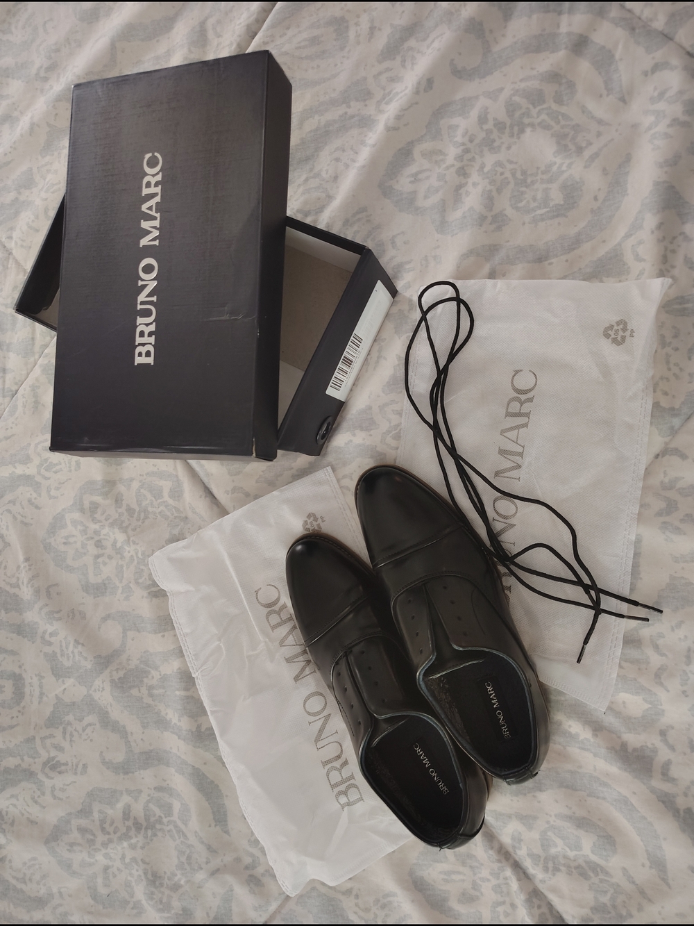 Boys Black Leather Dress Shoes